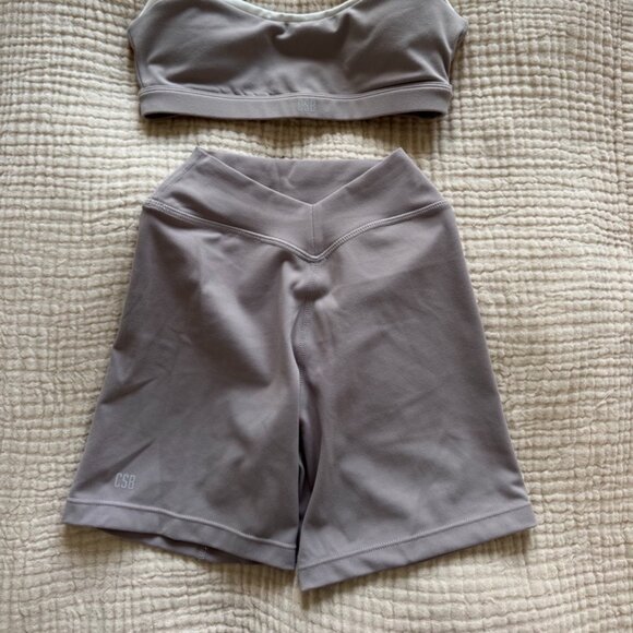 CSB FORM V WAIST SHORTS 5" | LATTE - Picture 1 of 3